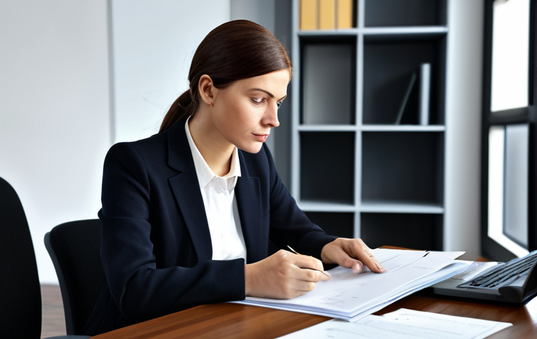 사회복지사 실무 활용 문서 작성법 - **

"A professional social worker in a modest office setting, reviewing an assessment record, fully ...