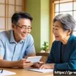 사회복지사 취업 후 직무 훈련 - A professional social worker in a modern Japanese community center, engaging in active listening dur...